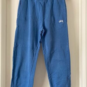 Stussy Men's Blue Logo Jogger Sweatpants